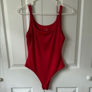 Red soft bodysuit